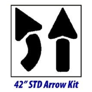 42" STD Arrow Kit, 2 Pc. - 1/16" Duro